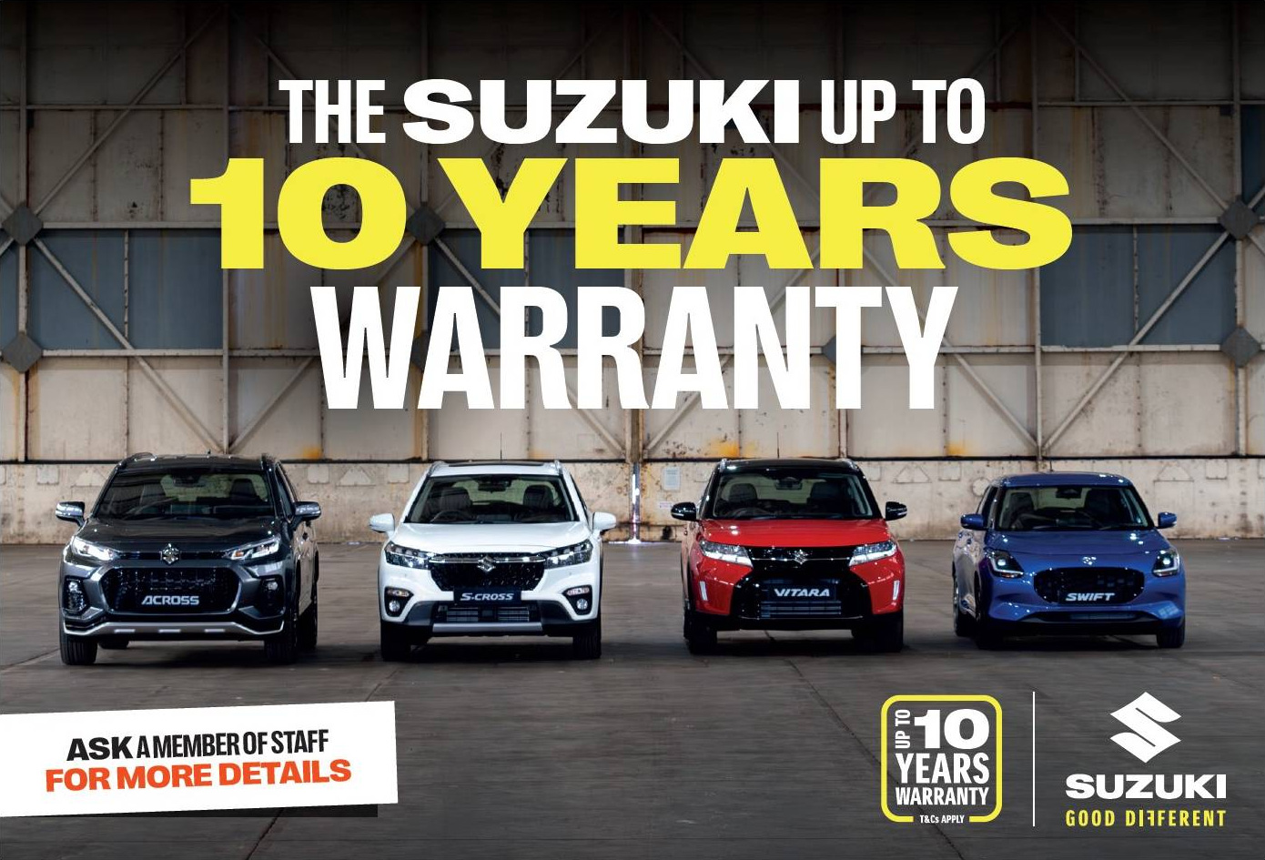 Suzuki launches 10 year Service Activated Warranty and industry leading 10 year battery warranty for e Vitara